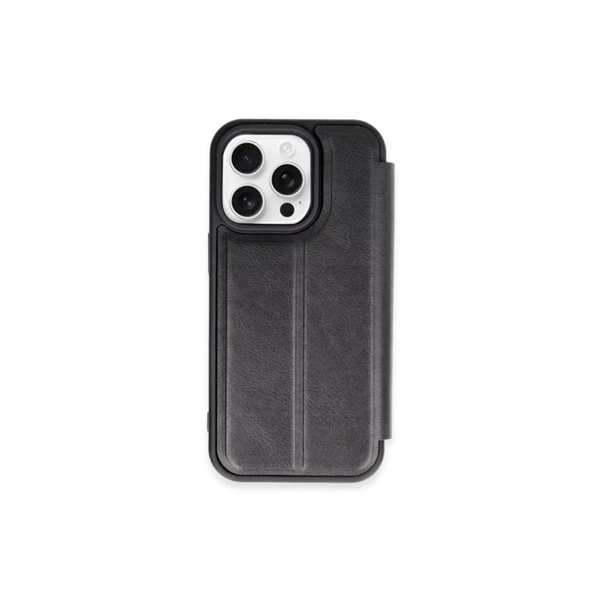 Apple İphone 15 Pro Max Kılıf Flip Cover - Siyah