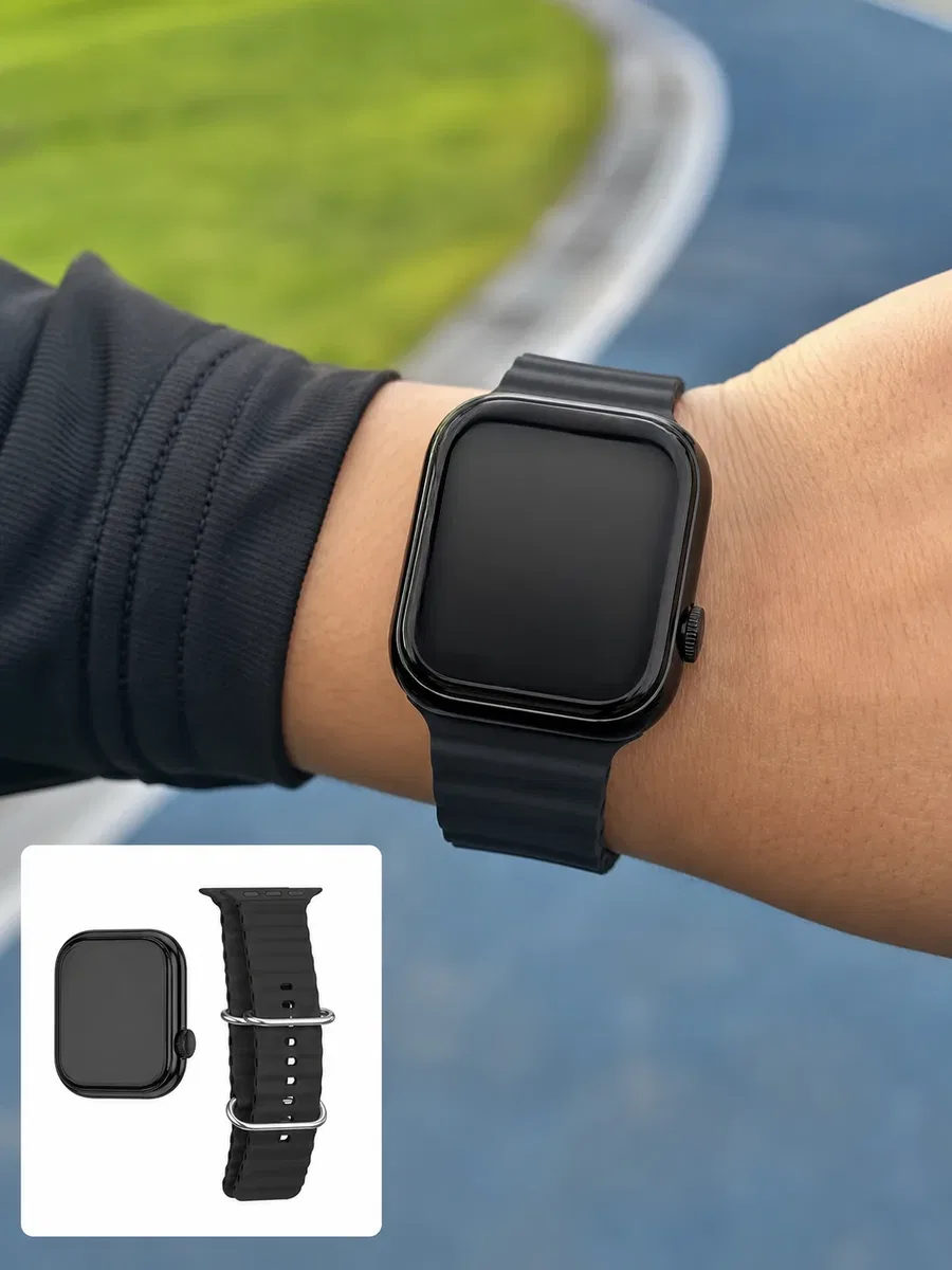AMOLED Ekranlı Bluetooth Aramalı 3 Kordonlu Akıllı Saat görsel 5