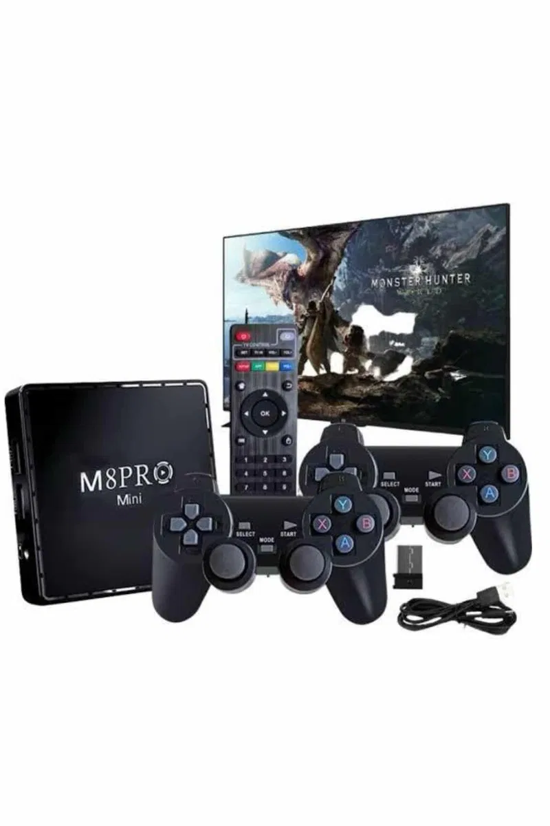 M8 PRO MINI 4 8 10 K HD HDR Android Tv 5G Retro 10000 Oyunlu görsel 2