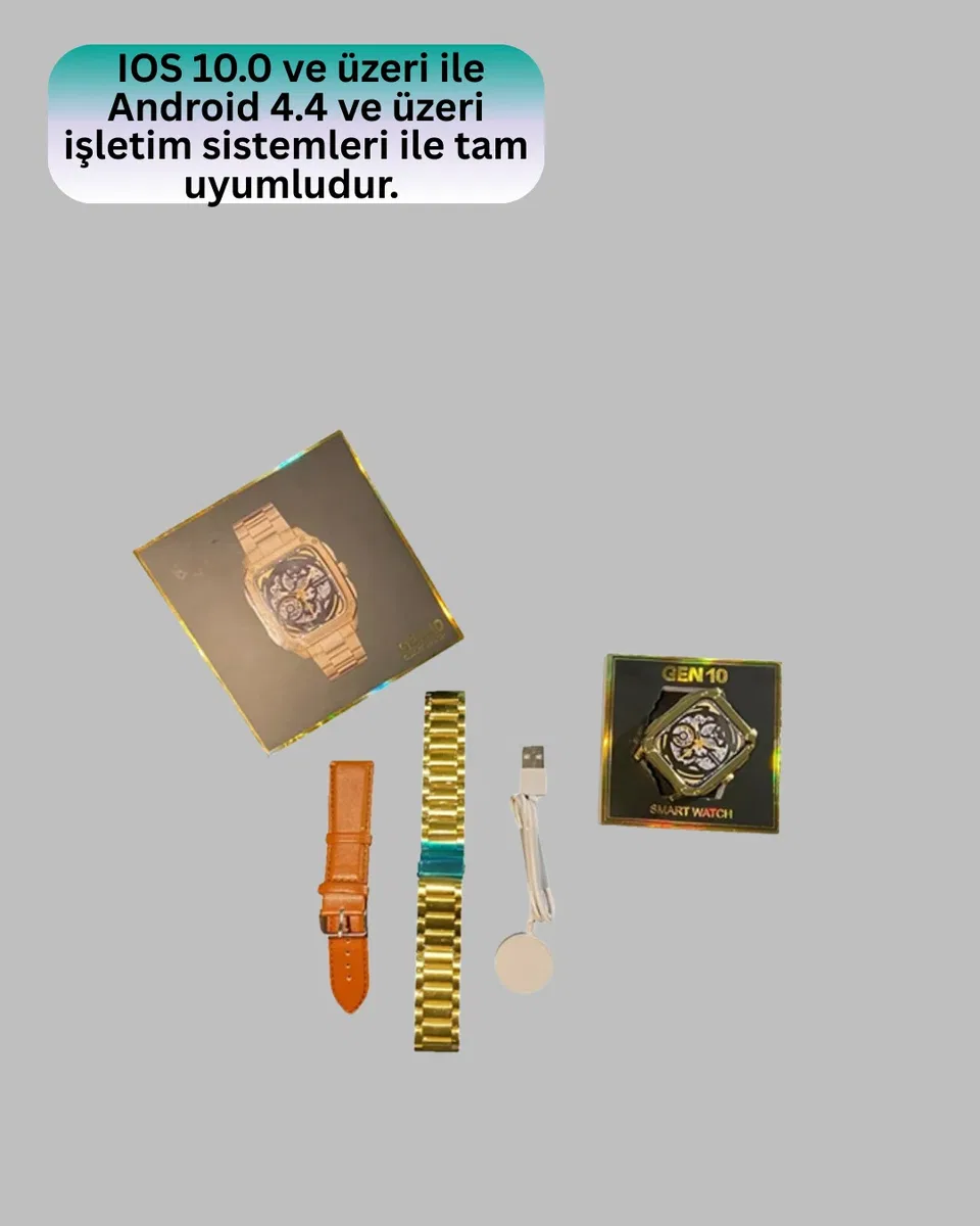 IOS Android Uyumlu Akıllı Saat Şifre Koruma Spor ve Günlük görsel 2