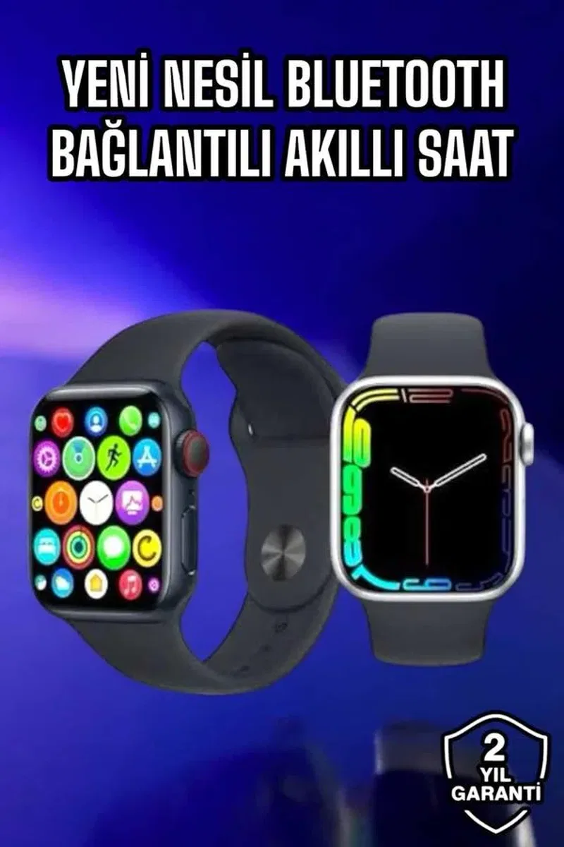 Akıllı Saat Amoled Ekran Yeni Nesil Bluetooth Bağlantılı görsel 2