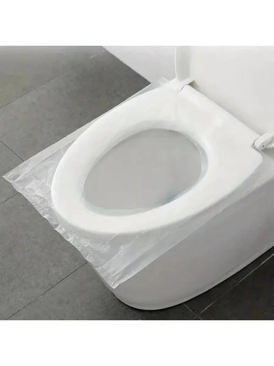 Hijyenik Tek Kullanımlık Klozet Kapağı Poşeti 200 Adet görsel 2