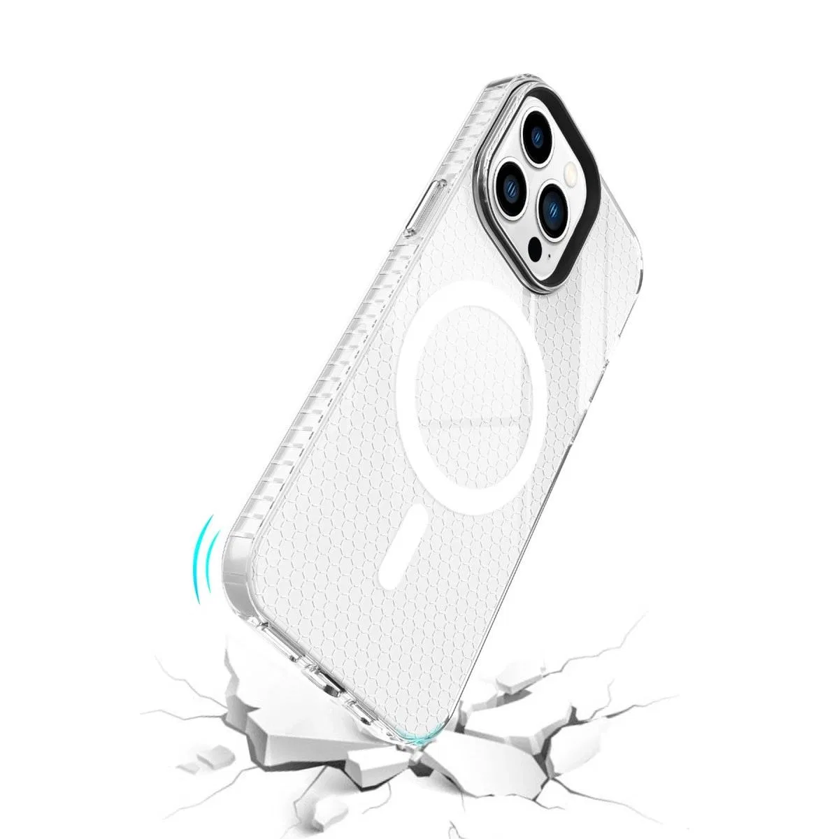 Apple İphone 13 Pro Kılıf Beta Magneticsafe Silikon - Şeffaf görsel 4