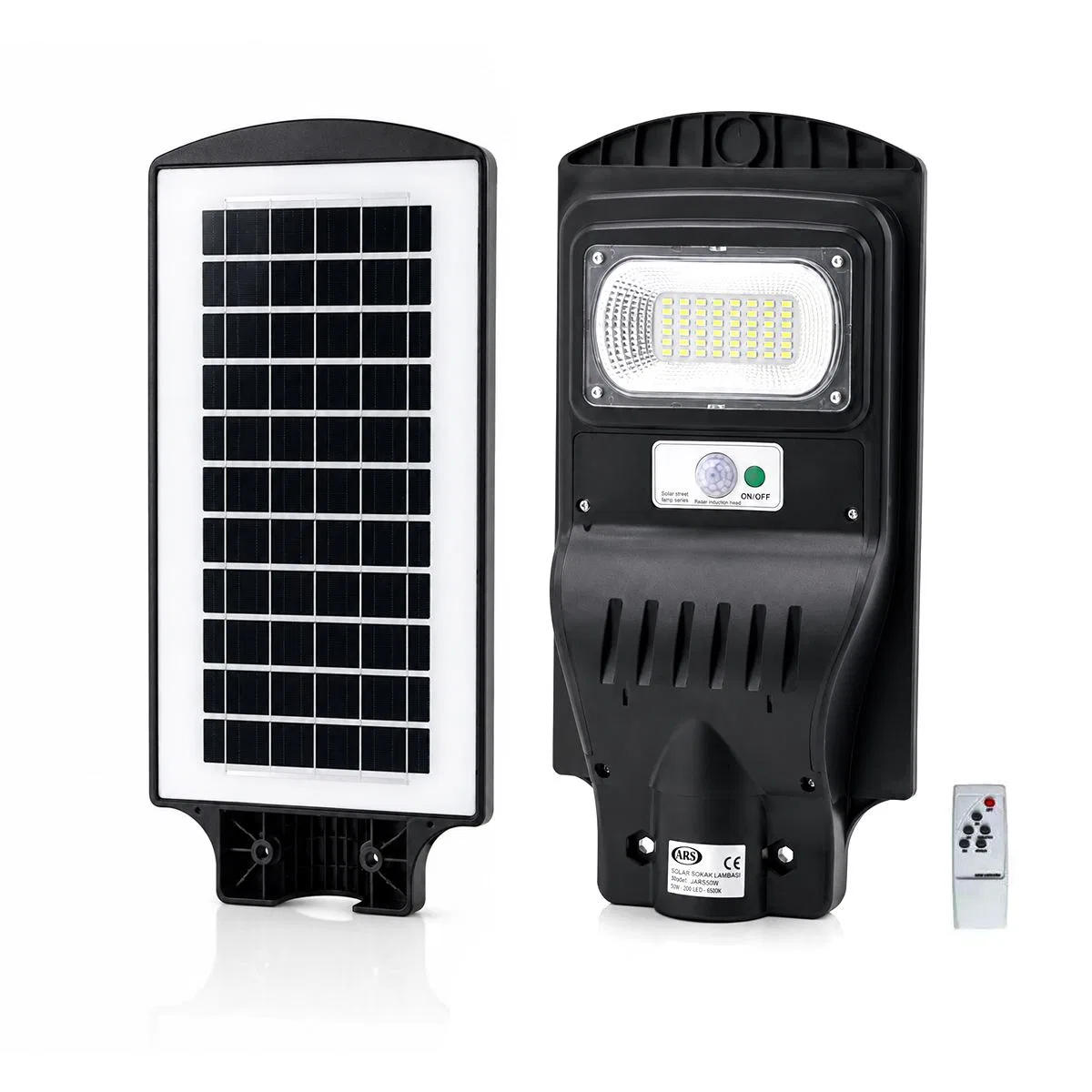 100W 6500K Solar Sensörlü Sokak Lambası görsel 2