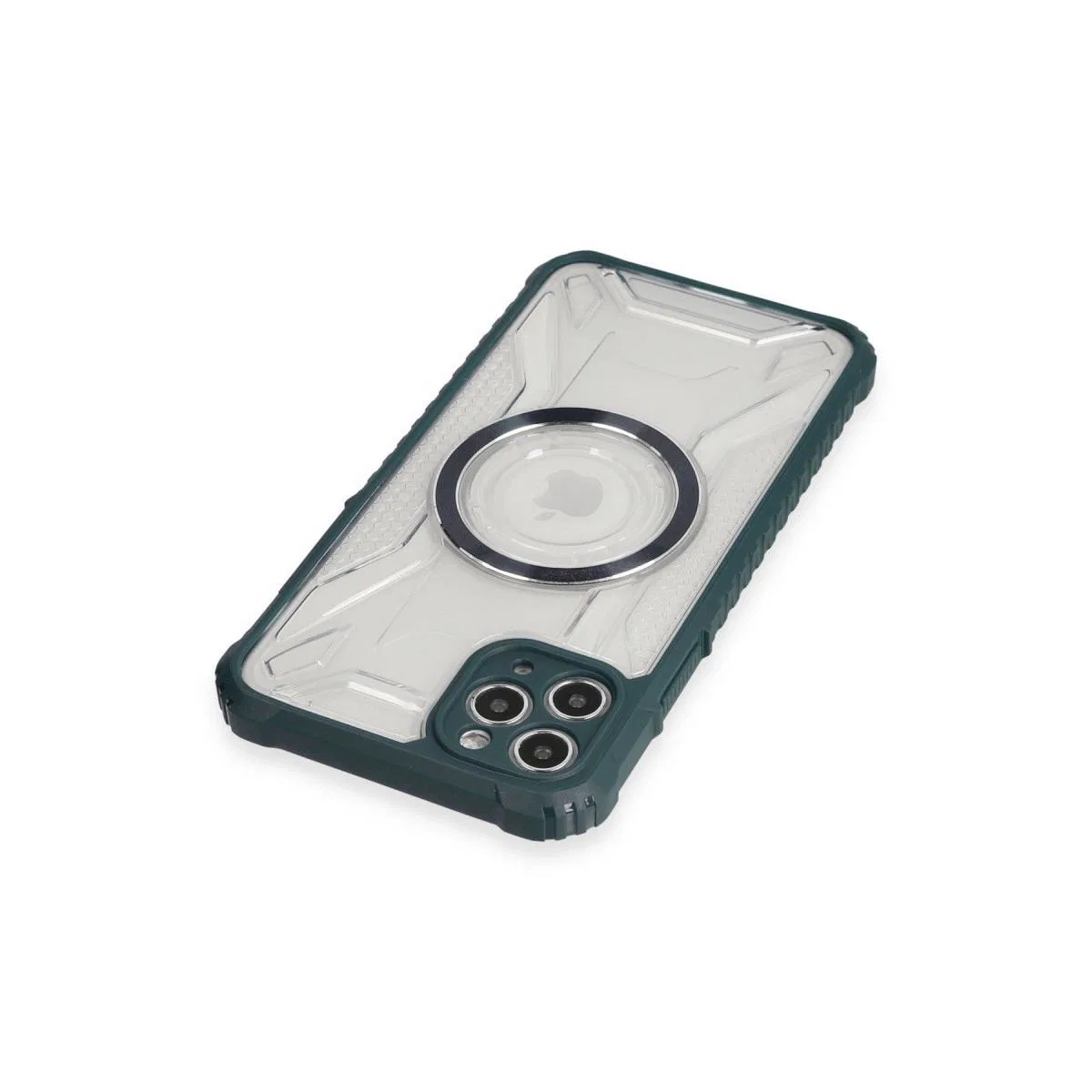 Apple İphone 11 Pro Max Kılıf Prag Magneticsafe Kapak - Koyu Yeşil görsel 3