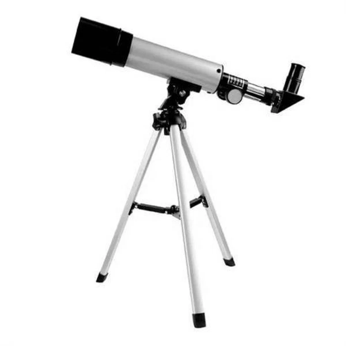 50x360 Mini Teleskop Kara Uzay Teleskobu Aliminyum Gövde Tripodlu görsel 2