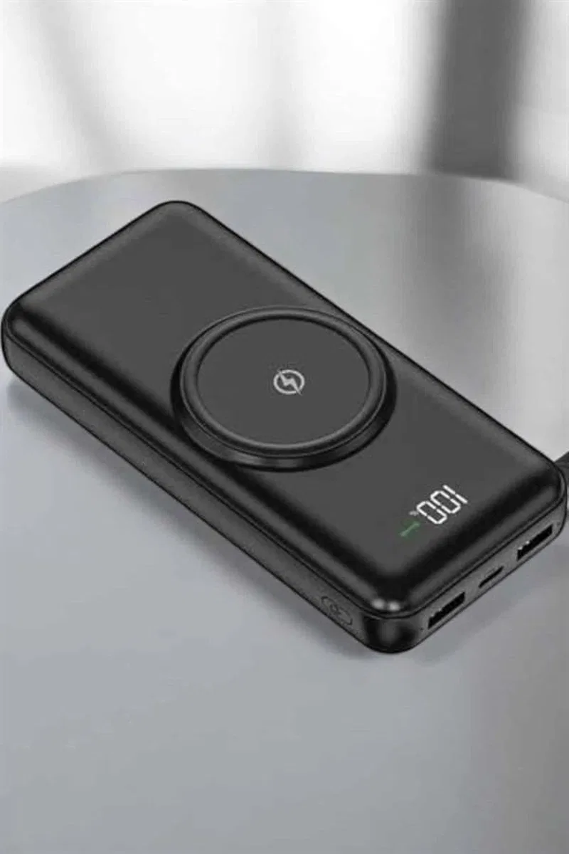 10. 000 Mah Powerbank 4 Portlu Hızlı Şarj Dijital Göstergeli görsel 2