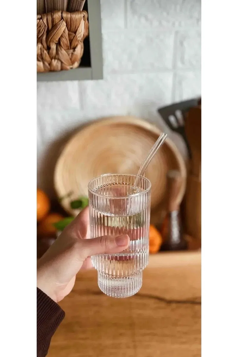 400 ML Isıya Dayanıklı Borosilikat Origami Stil Bardak - Borosilikat Bardak 1 Adet görsel 2