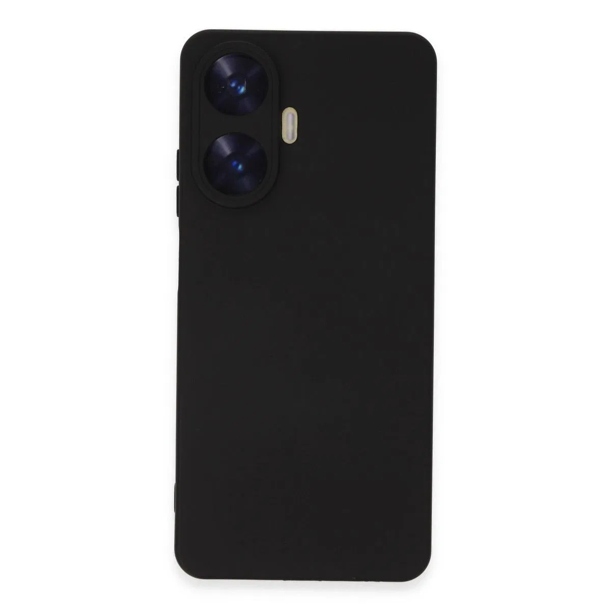 Realme C55 Kılıf Nano İçi Kadife Silikon - Siyah görsel 3