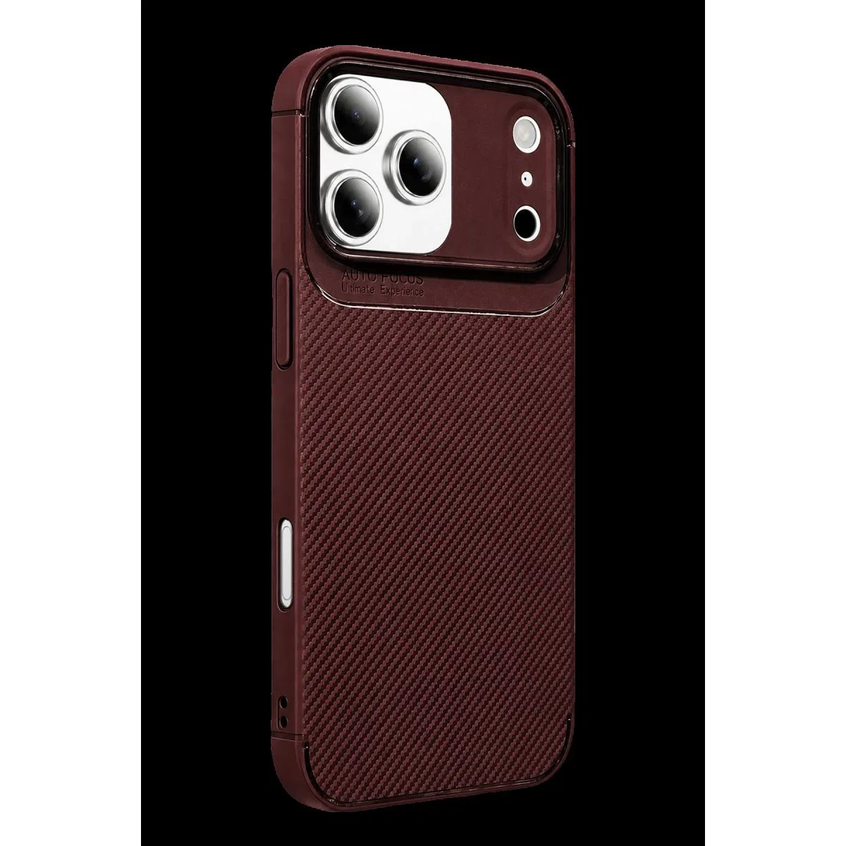 Newface Apple İphone 17 Pro Auto Focus Karbon Kapak - Bordo görsel 3