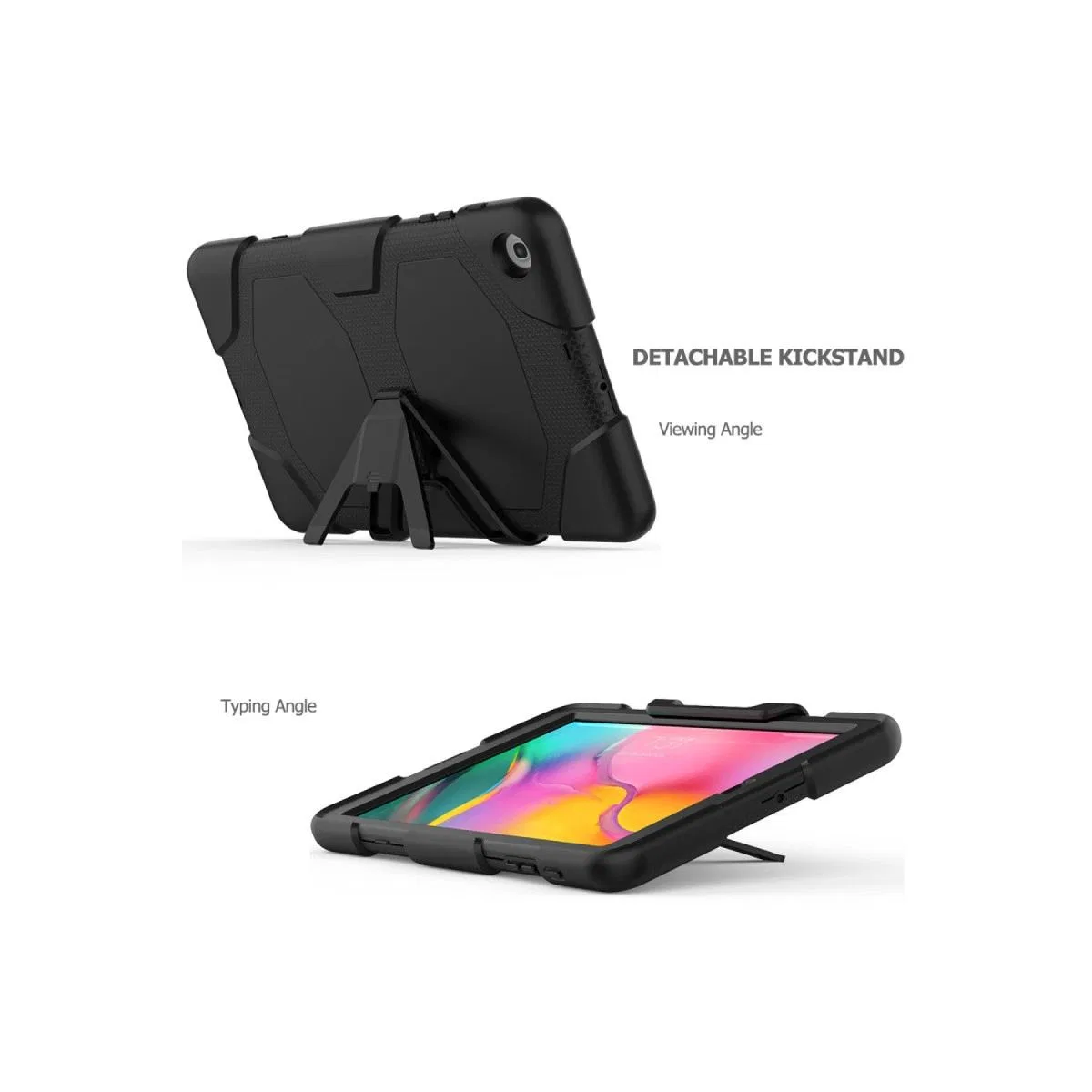 Samsung Galaxy T510 Tab A 10. 1 Kılıf Griffin Tablet Kapak - Siyah görsel 6