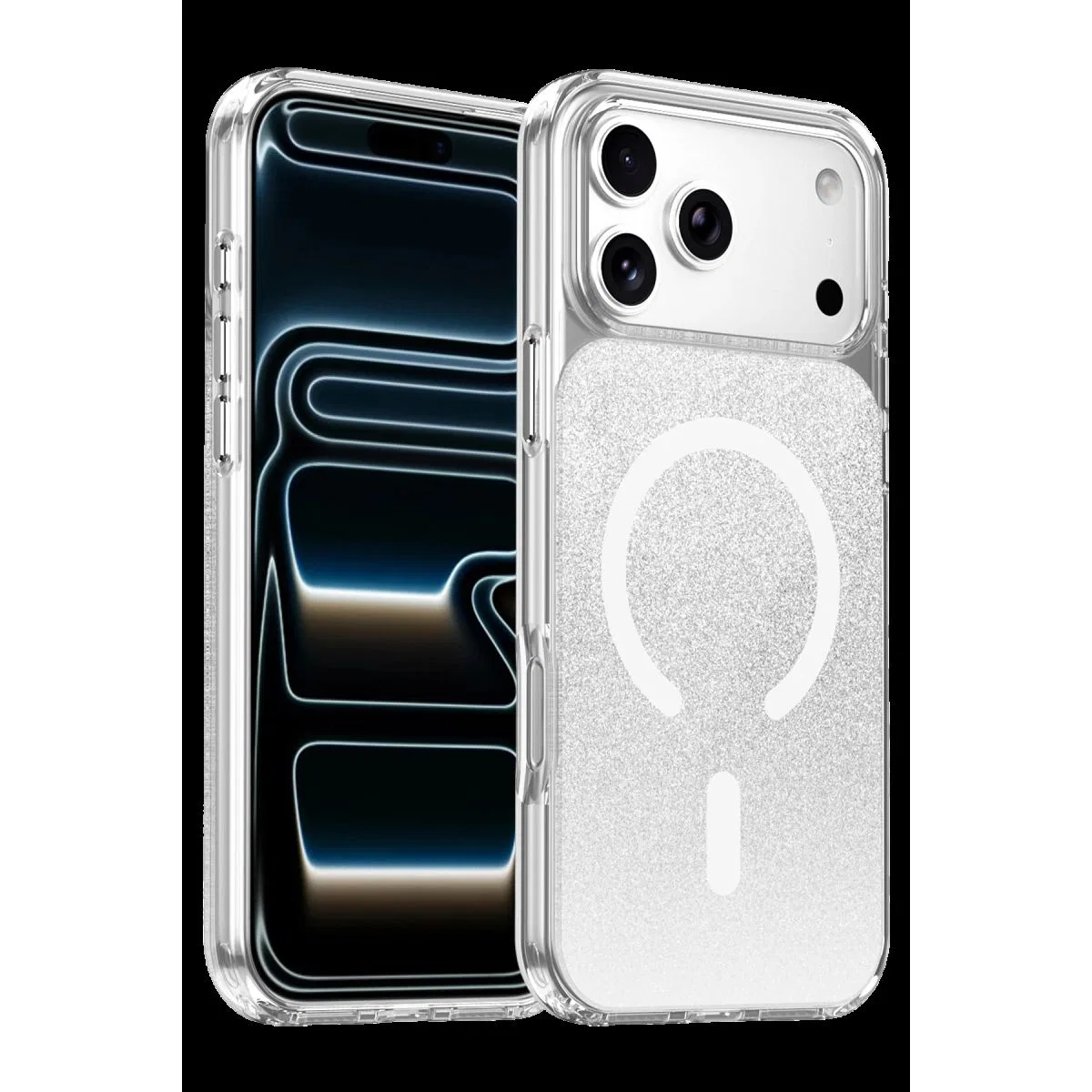 Onegif Apple İphone 17 Pro Max Sora Simli Magsafe Kapak - Beyaz