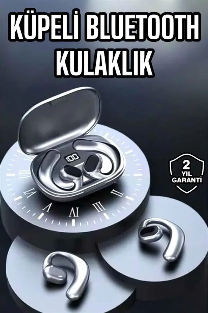 Bluetooth Kulaklık Oyuncu Kulaklığı Küpe Görünümlü Dijital Göstergeli görsel 2