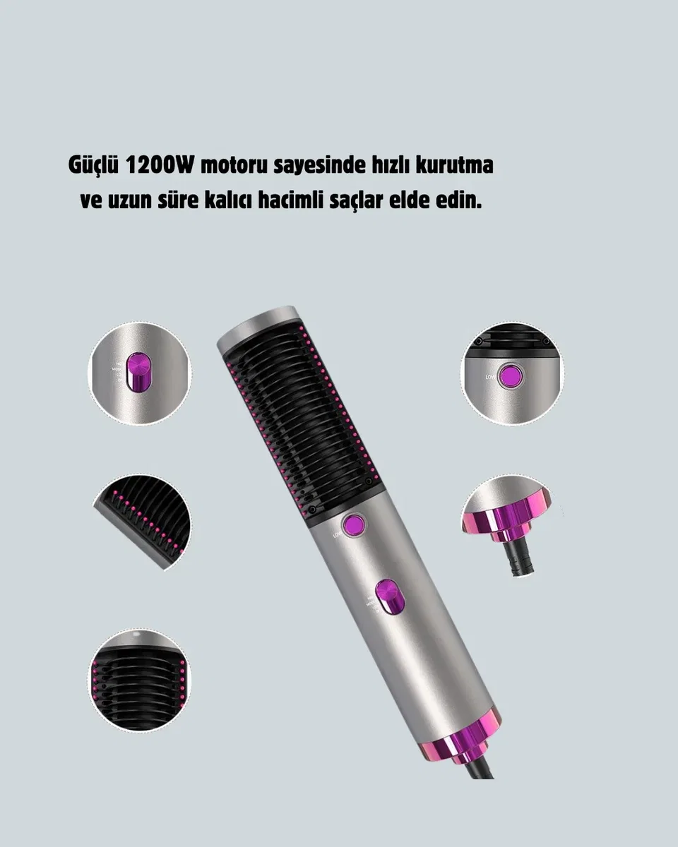 Salon Kalitesinde Saç Bakımı Sunan Şekillendirici Fırça görsel 2
