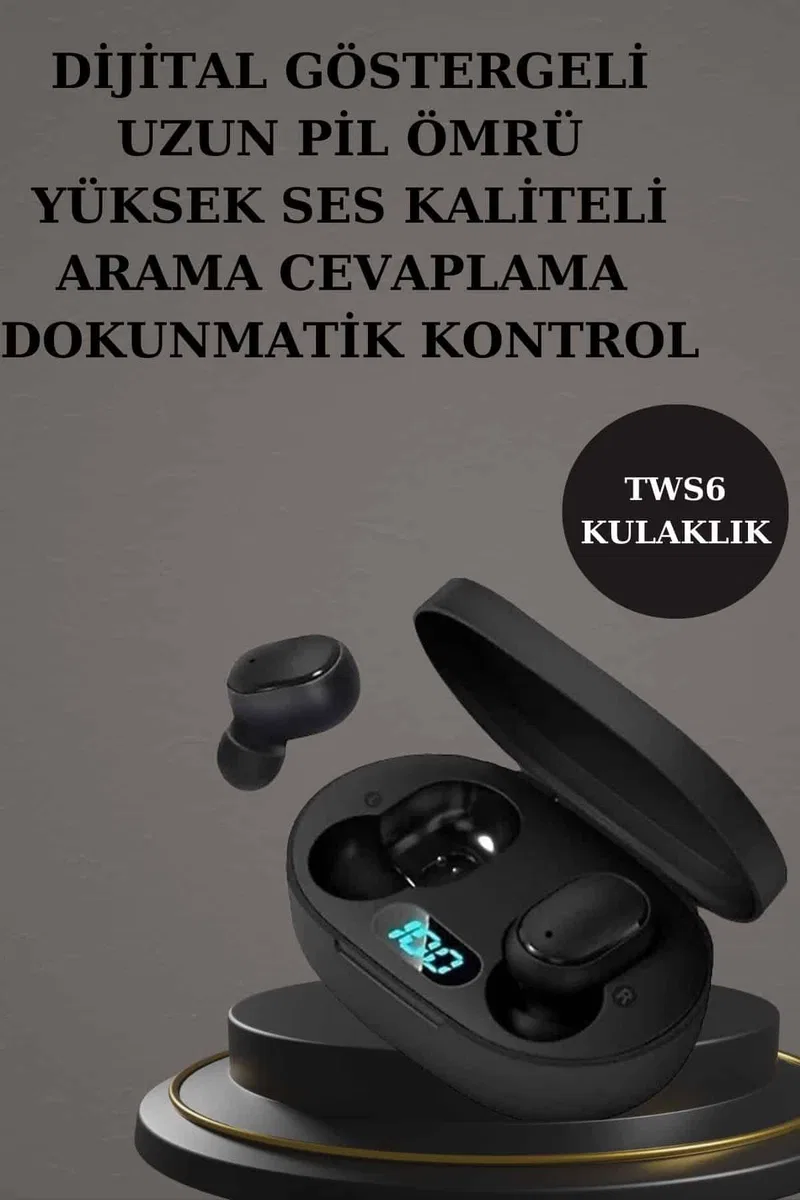 Nabız Ölçer Hediye Bileklikli Akıllı Saat ve Dijital Göstergeli Bluetooth Kulaklık Çoklu Şarj Girişi görsel 2