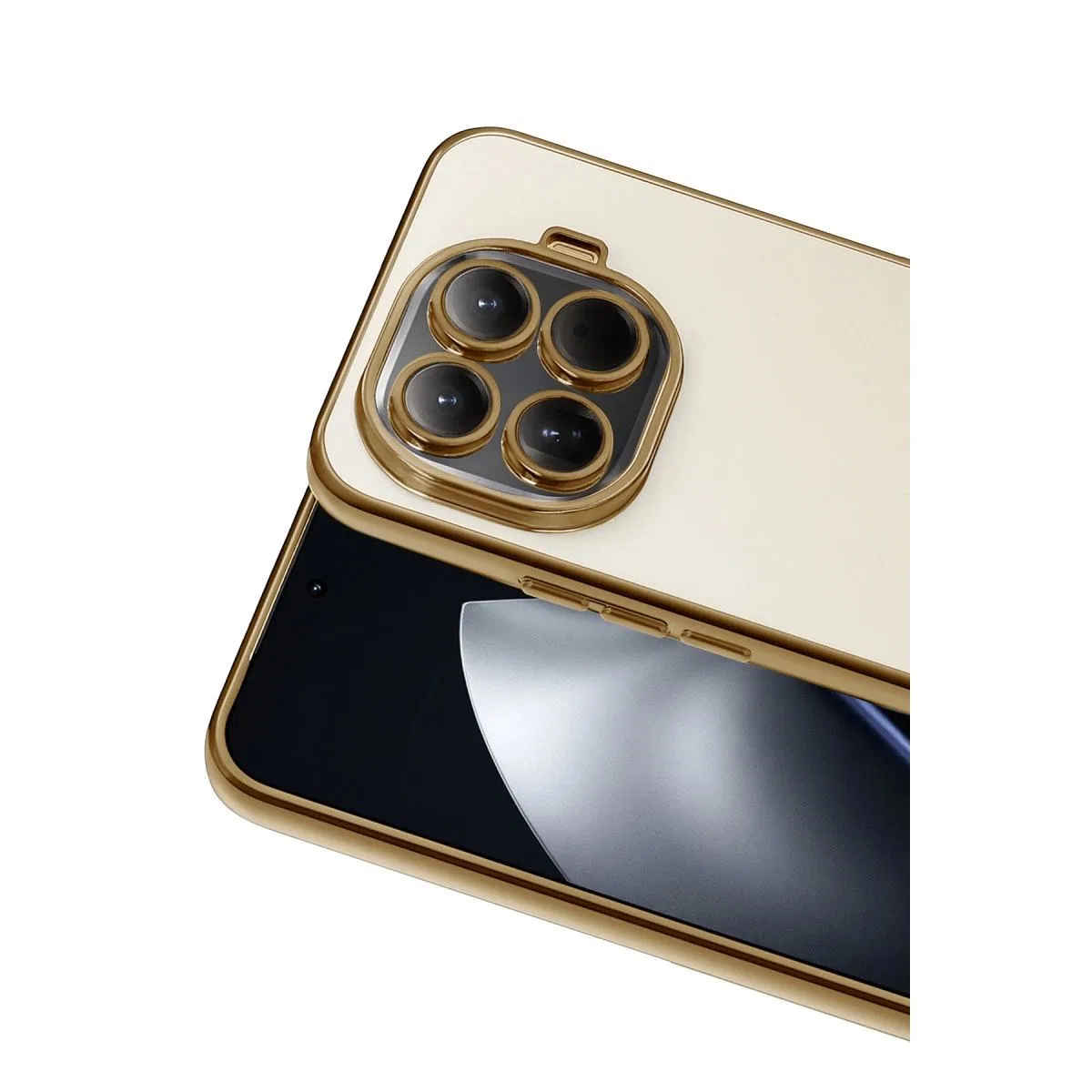 Xiaomi Mi 15t Pro Razer Lensli Silikon - Gold görsel 2