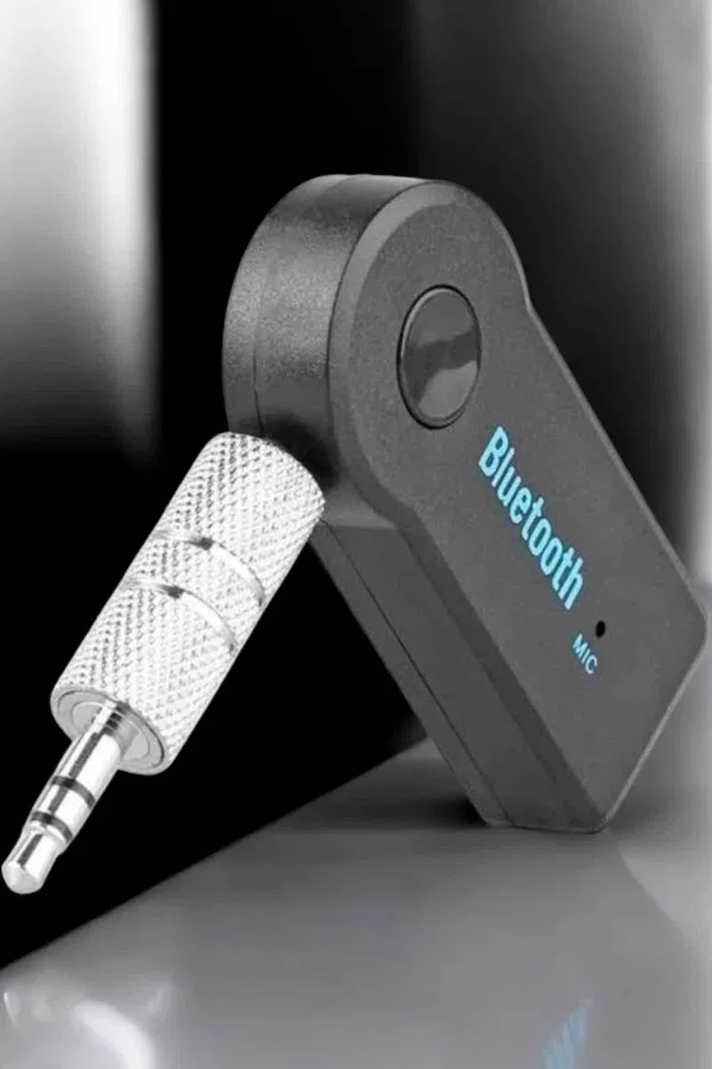 Kablosuz Bluetooth Aux Araç Kiti Siyah Hafıza Kartlı görsel 4