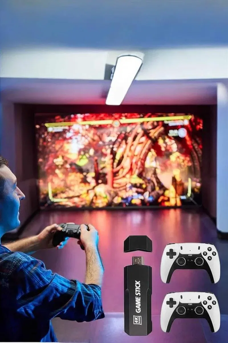 Joystick Çift Kollu Oyun Kolu Retro Oyun Yüksek Çözünürlüklü 3D Game Yeni Nesil görsel 5