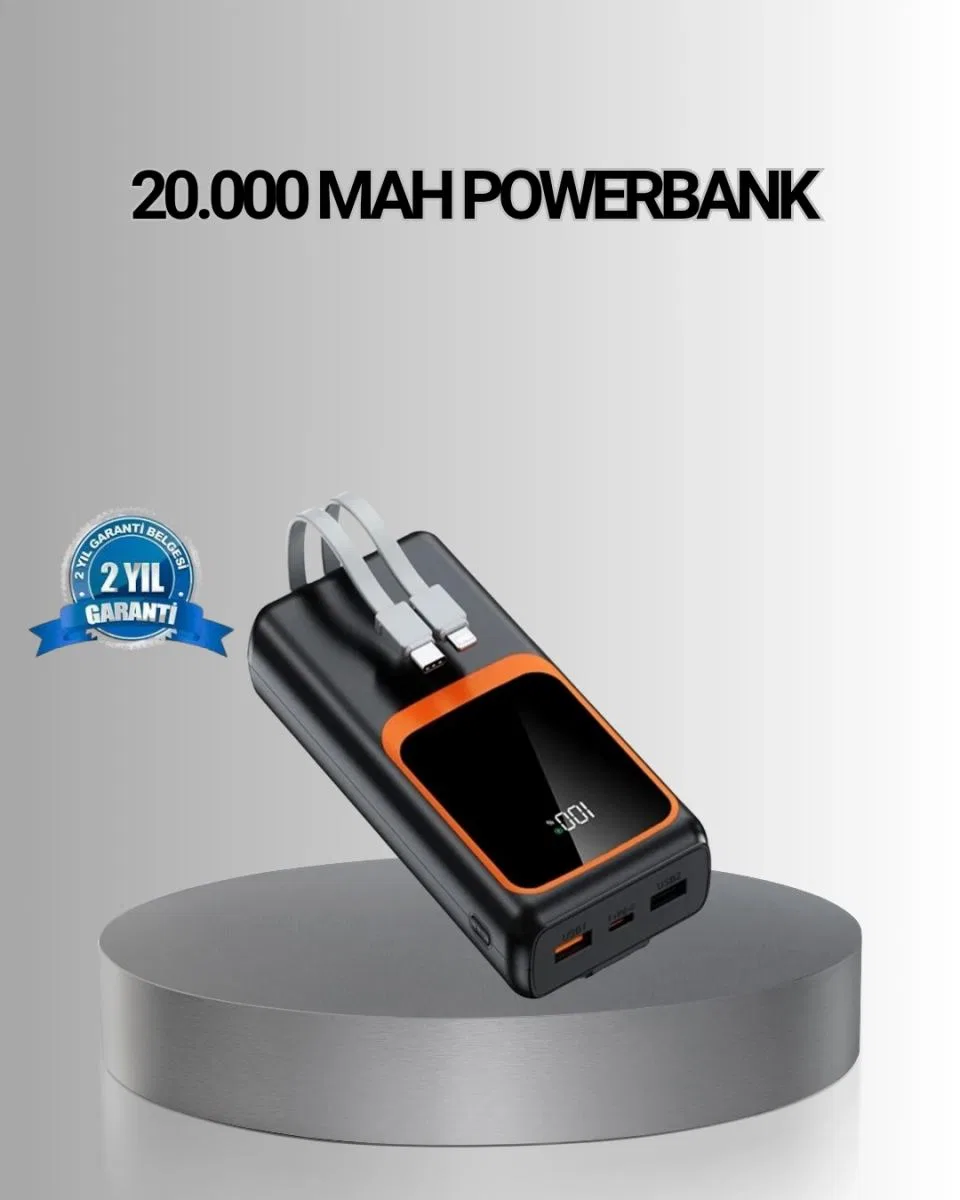 Powerbank 20000 Mah Yüksek Kapasiteli Ve 22. 5w Hızlı Şarj Destekli