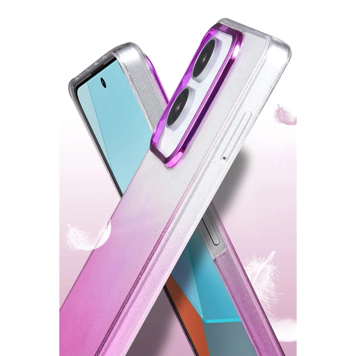 Xiaomi Redmi Note 13 Pro 4g Glossy Kapak - Siyah görsel 3