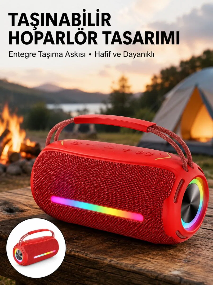 Usb/sd/aux Girişli Hoparlör – 10 W × 2 Çift Sürücü