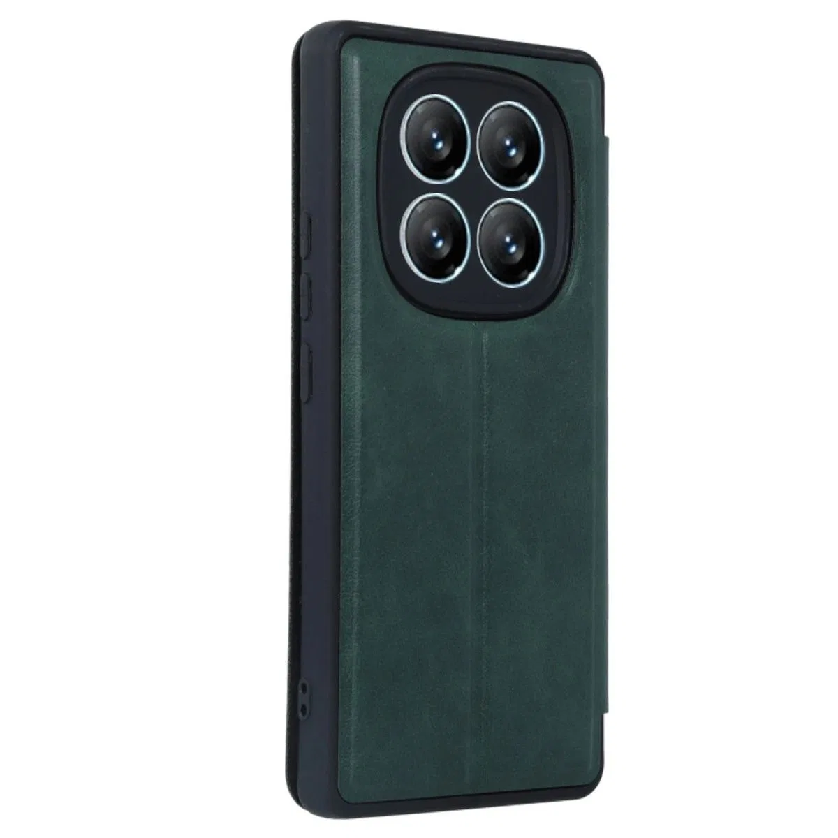 Xiaomi Redmi Note 14 Pro 5g Kılıf Flip Cover - Koyu Yeşil görsel 3