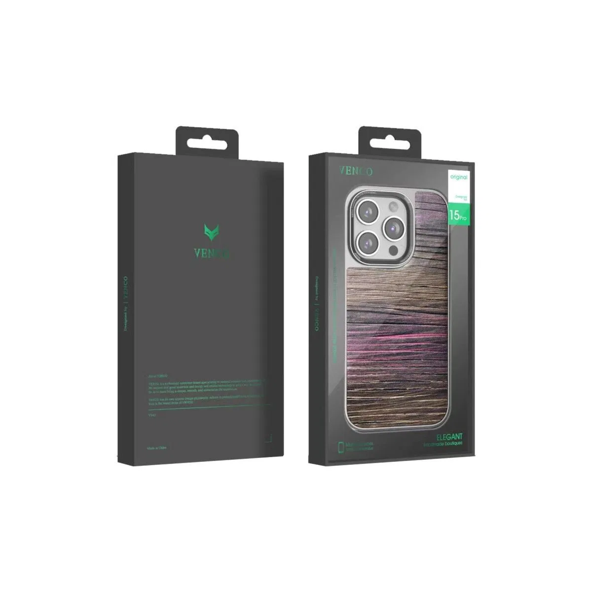 Venco Apple İphone 15 Pro Wave Kapak - Derin Mor görsel 3