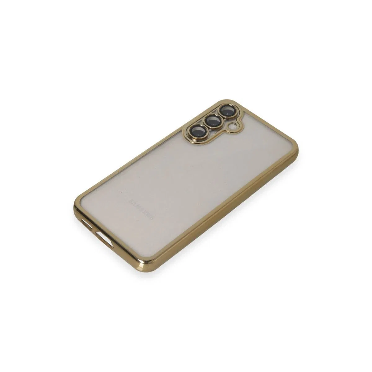 Samsung Galaxy S23 Fe Kılıf Razer Lensli Silikon - Gold görsel 4
