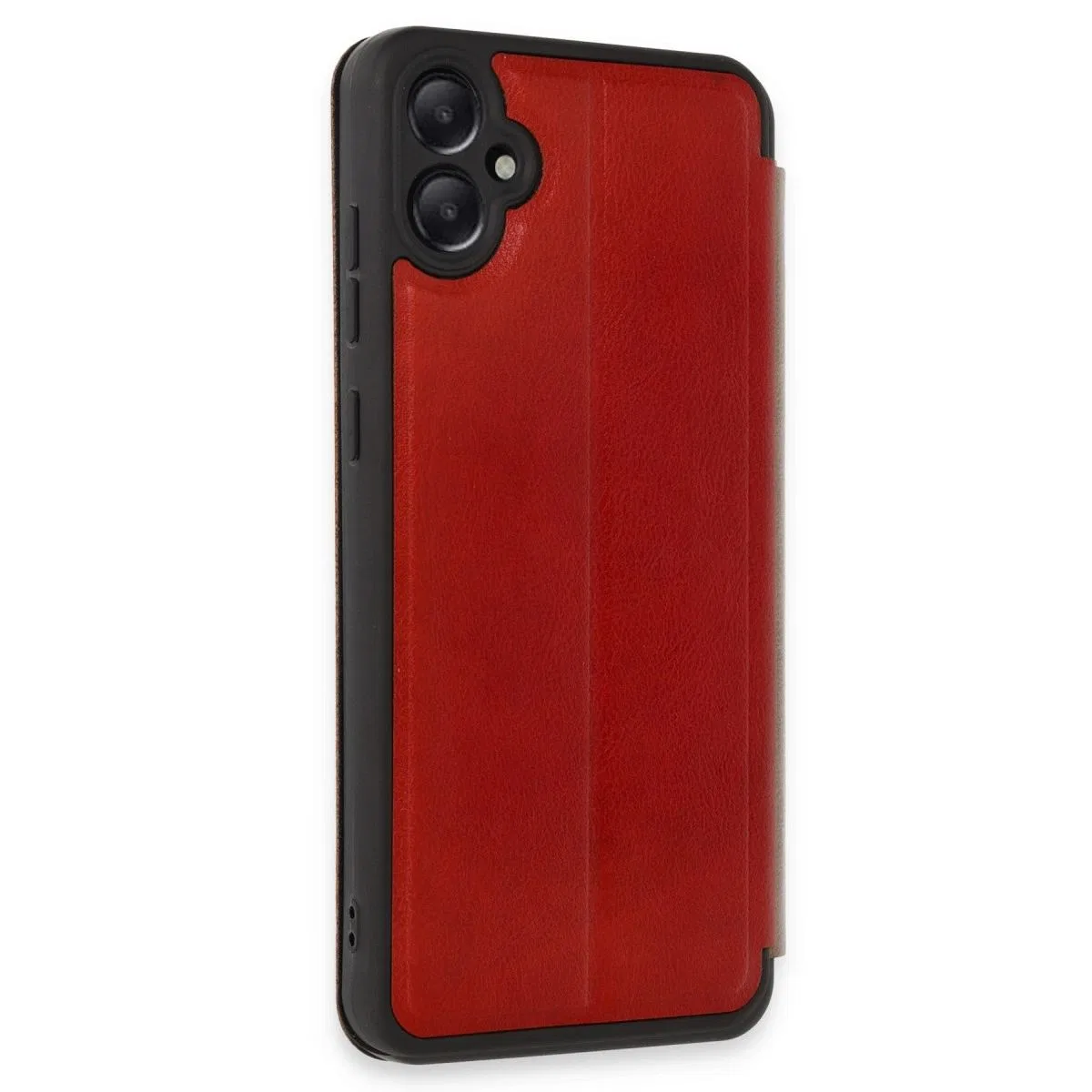Samsung Galaxy A05 Kılıf Flip Cover - Kırmızı görsel 2