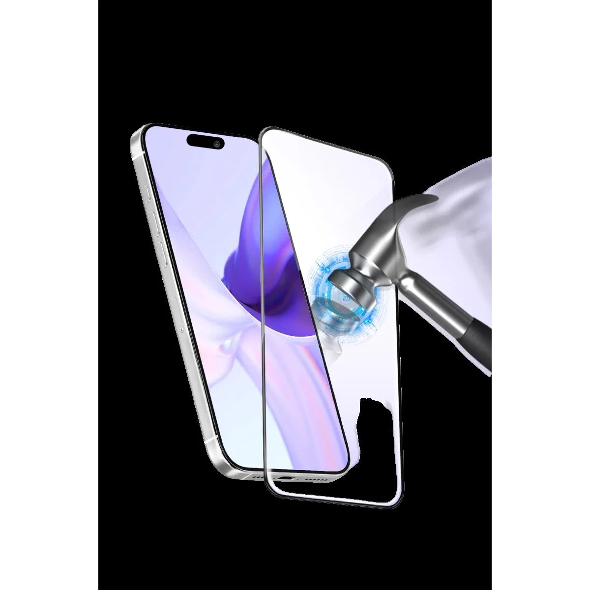 Apple İphone 17 Pro Max Bilvis 3d Cam Ekran Koruyucu - Siyah görsel 5