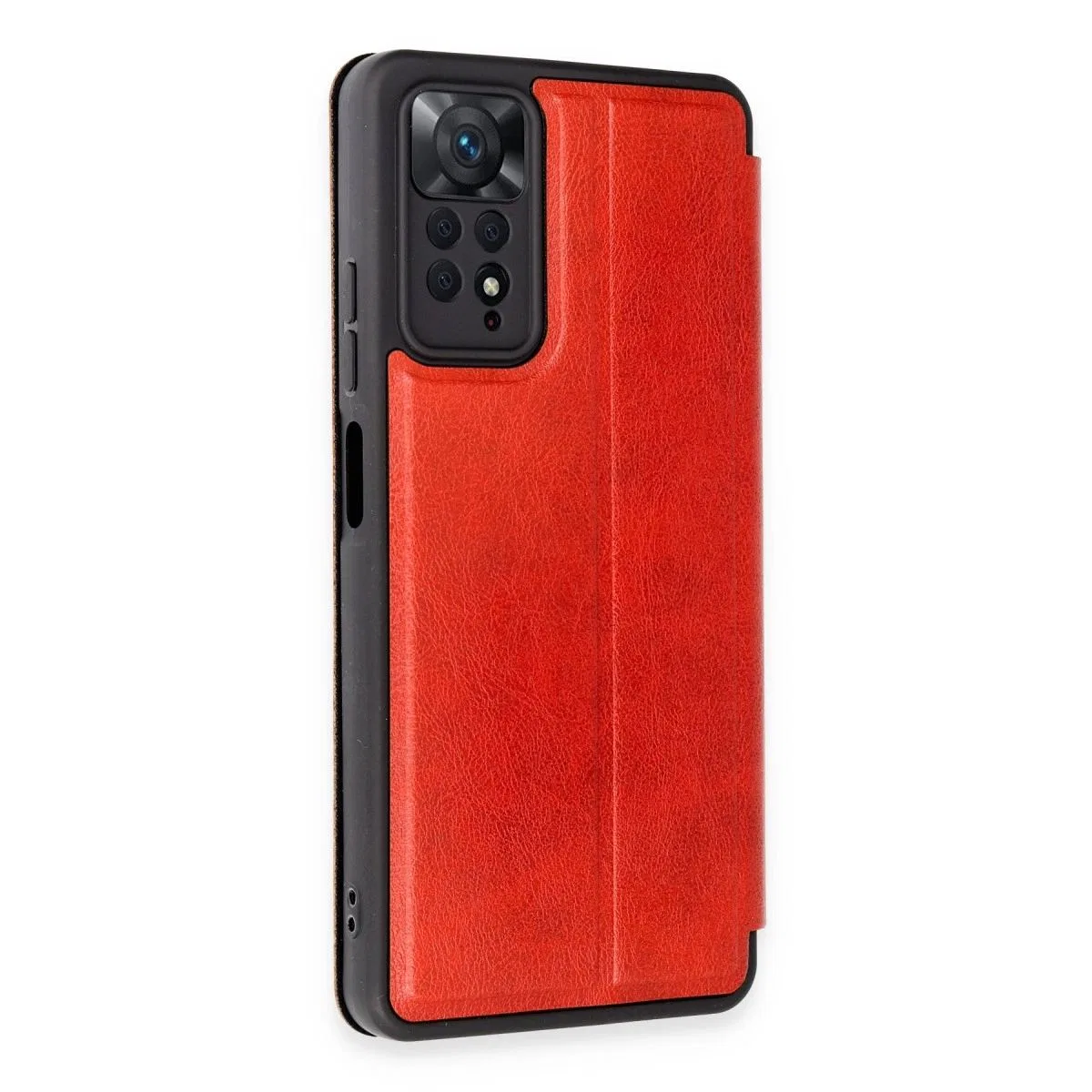 Xiaomi Redmi Note 12 Pro 4g Kılıf Flip Cover - Kırmızı görsel 2