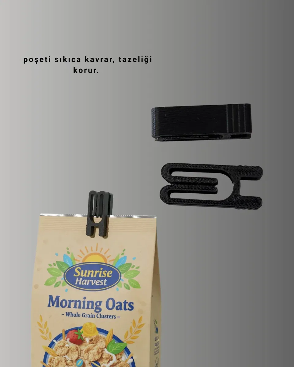 Cips Kahve ve Bakliyat İçin Poşet Kapatma Mandalı 10’lu görsel 3