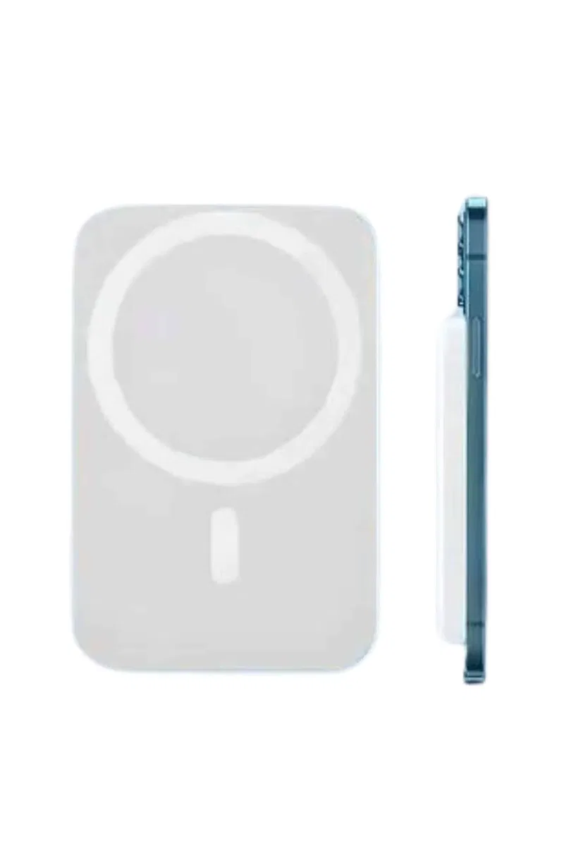 15W MagSafe Uyumlu Manyetik Kablosuz Powerbank 5000 mAh görsel 3