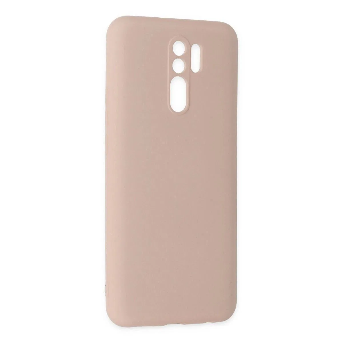 Xiaomi Redmi 9 Kılıf Nano İçi Kadife Silikon - Pudra görsel 2