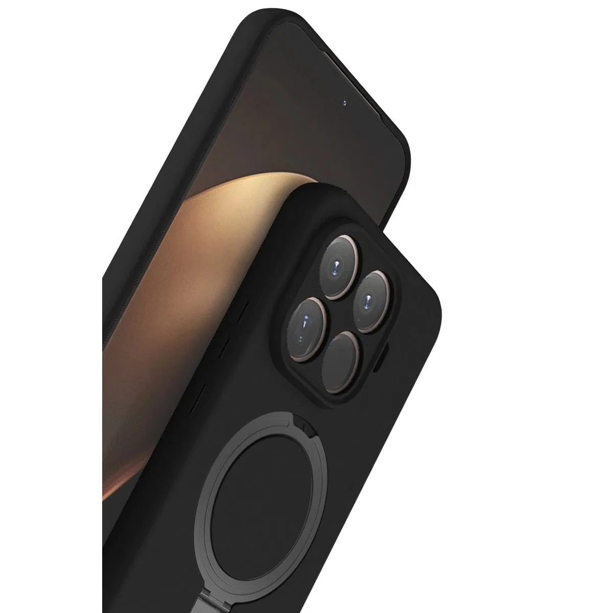 Xiaomi Mi 15t Pro Regal Magsafe Standlı Kapak - Siyah görsel 3