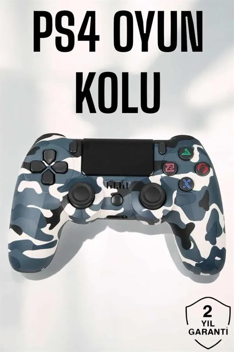 PS4 Oyun Kolu Kamuflaj Desenli Joystick görsel 2