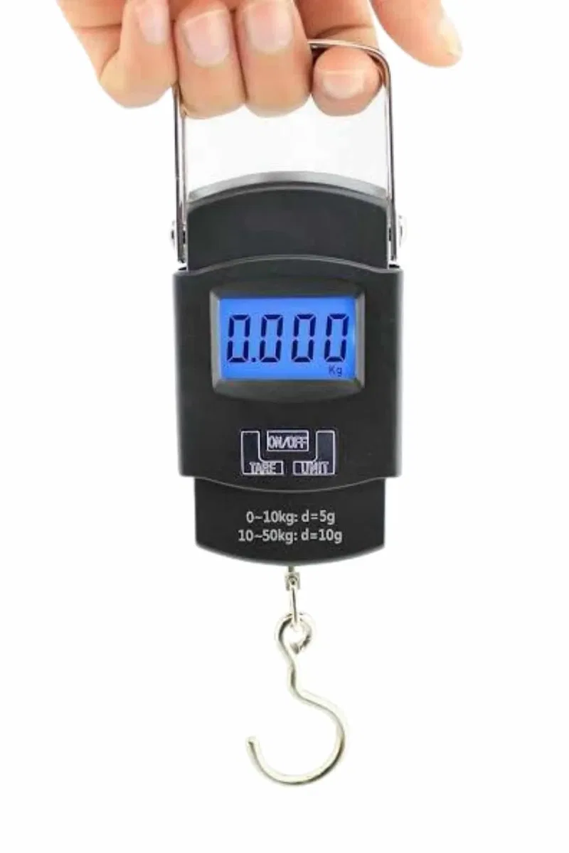 Dijital El Kantarı 50 Kg Hassas LCD Ekranlı Bagaj Tartısı görsel 2