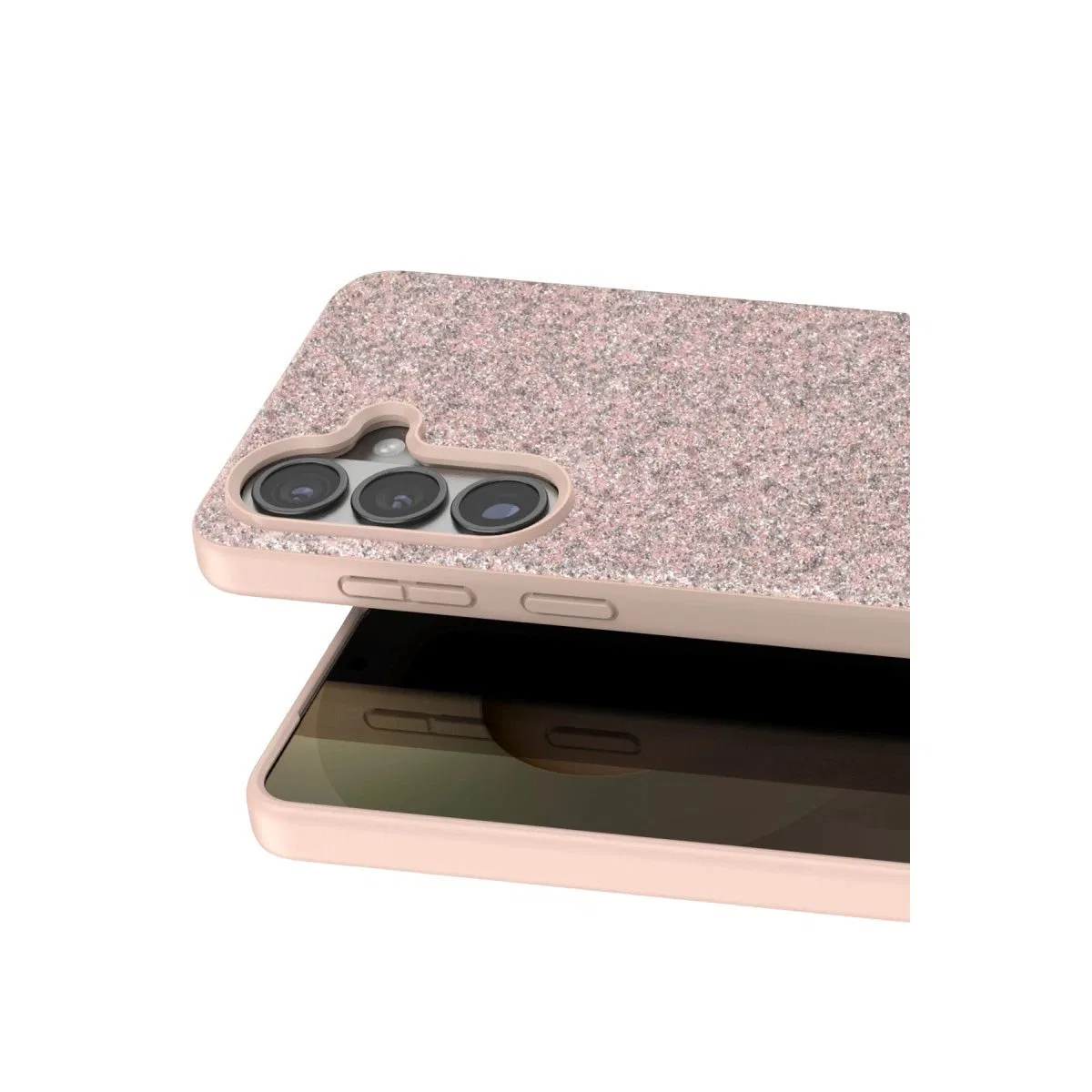 Onegif Samsung Galaxy S26 Plus Bright Simli Kapak - Pembe görsel 2