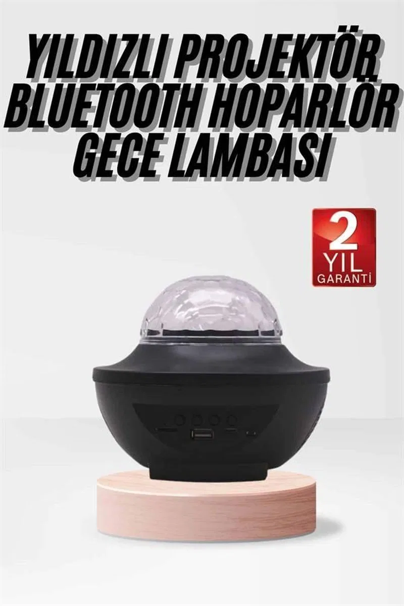 Çok Renkli Projektör Lamba Disko Topu Gece Lambası Kablosuz görsel 2