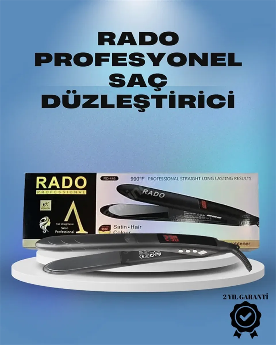 Rado RD-446 Hızlı Isınan Profesyonel Düzleştirici görsel 2