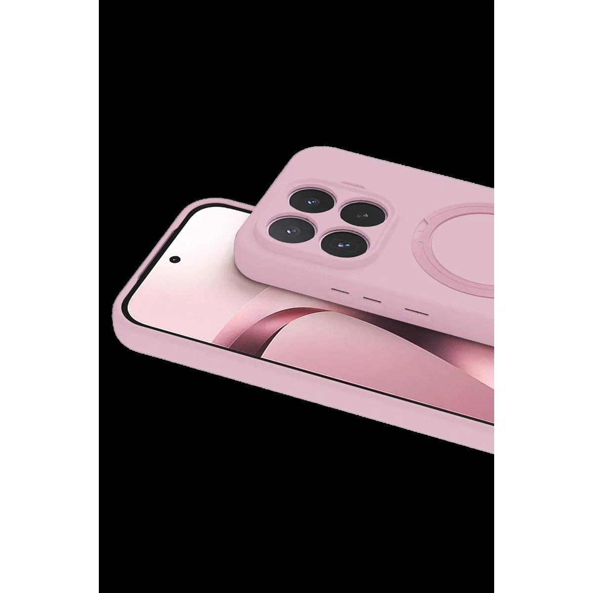 Xiaomi Mi 17t Regal Magsafe Standlı Kapak - Açık Pembe görsel 2