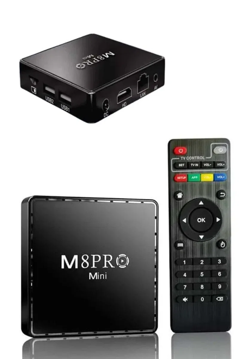 M8 PRO Mini 2. 4G 10K ultra HD 64 GB TV BOX Android TV GAME BOX 2 Adet Oyun Konsolu görsel 5