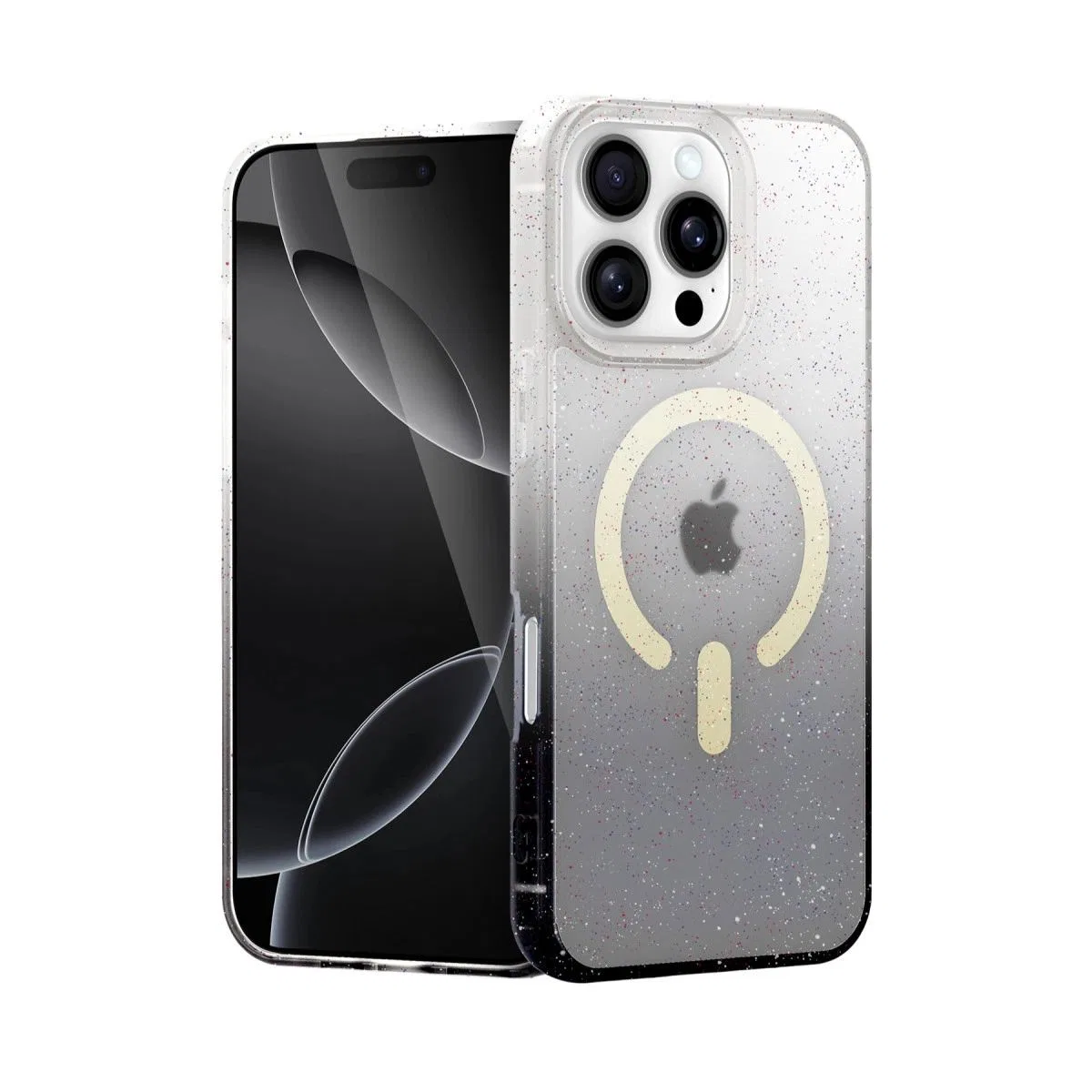 Apple İphone 16 Pro Pummel Shiny Magsafe Kapak - Siyah