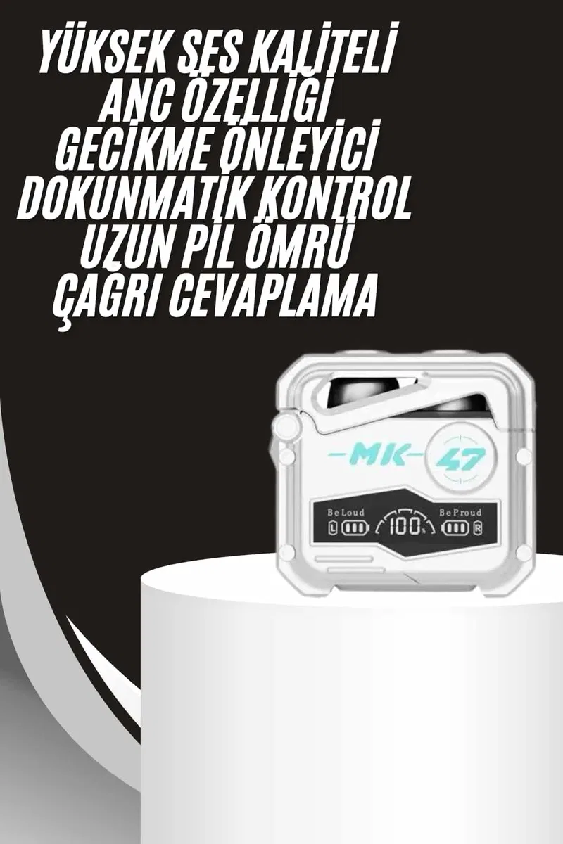 Gecikme Önleyici Oyuncu Kulaklığı Bluetooth Bağlantılı ANC Özelliği 5. 0 Bluetooth görsel 2