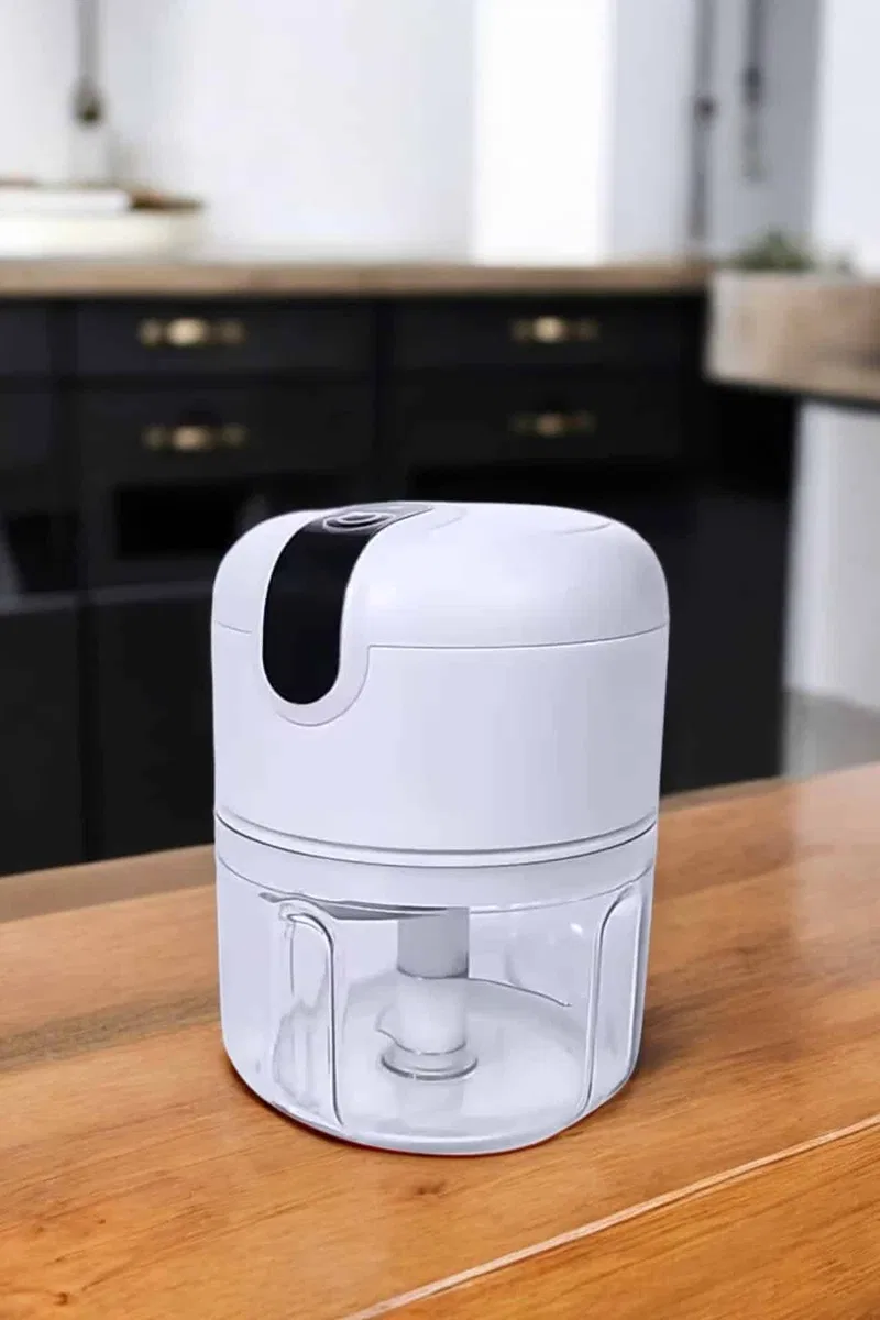 Şarjlı Mini El Rondosu Doğrayıcı Taşınabilir 250 ml Çelik Bıçaklı görsel 4