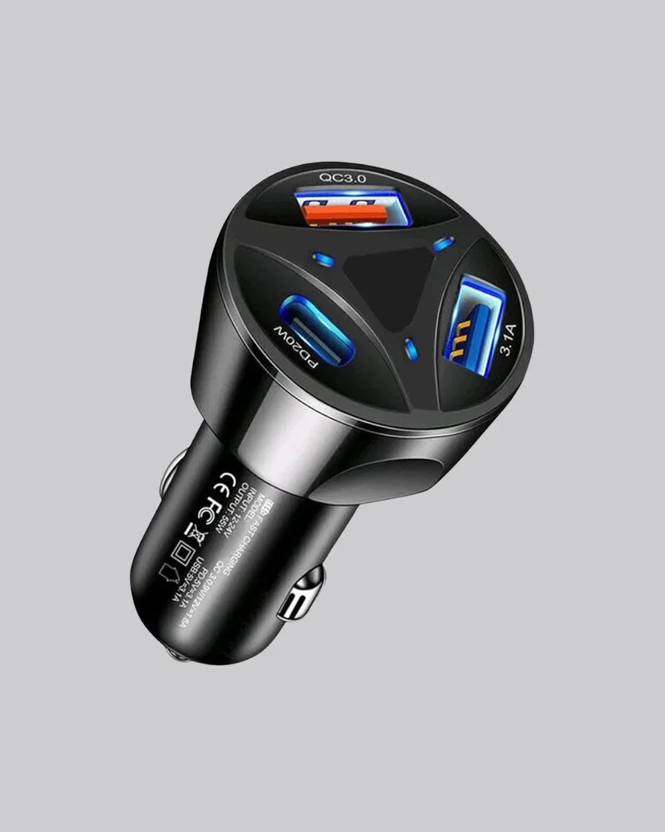 55W PD ve Quick Charge 3. 0 Destekli Polygold Araç Şarj Adaptörü görsel 3