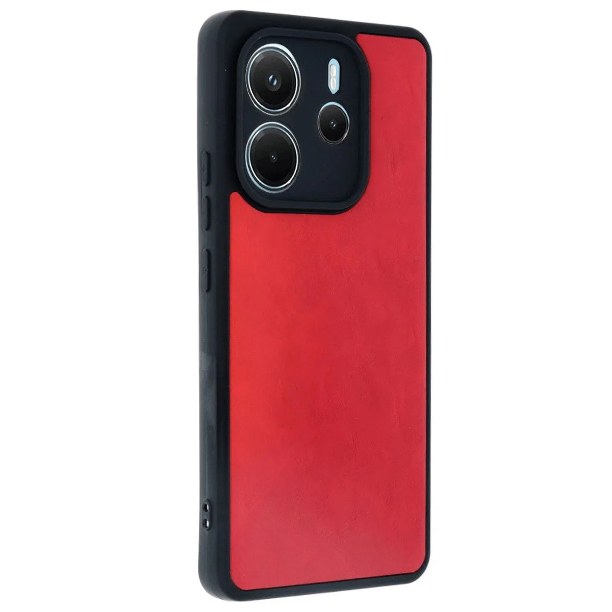 Xiaomi Redmi Note 14 4g Kılıf Aras Deri Kapak - Kırmızı görsel 3