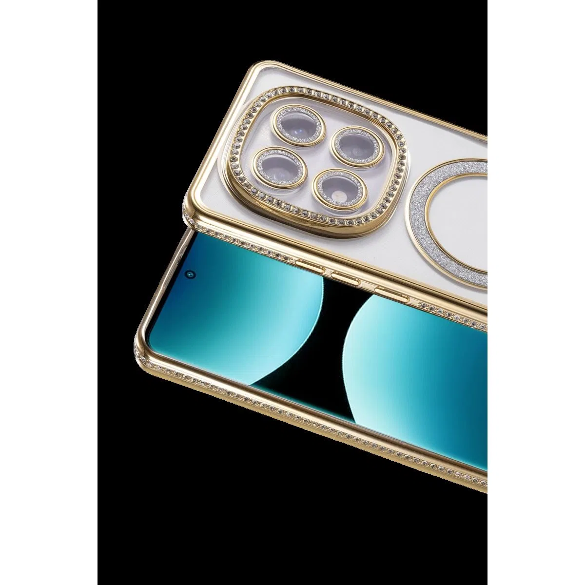 Xiaomi Redmi Note 15 Pro Plus 5g Joke Simli Magneticsafe Kılıf - Gold görsel 2