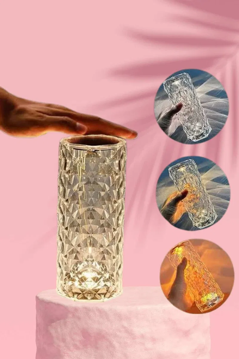 Sevgililer Gününe Özel Romantik Kristal Gece Lambası Sevgiliye Hediye görsel 3