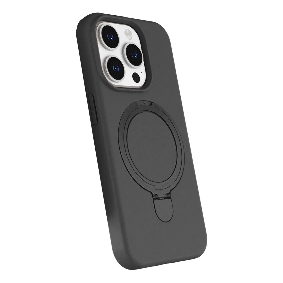 Apple İphone 15 Pro Max Regal Magsafe Standlı Kapak - Titan Gri görsel 2